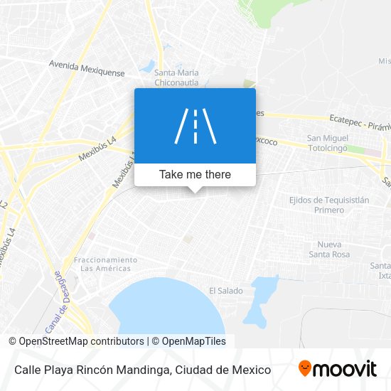 Mapa de Calle Playa Rincón Mandinga