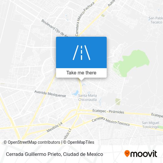Cerrada Guillermo Prieto map