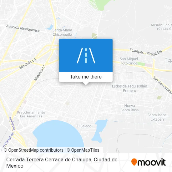 Cerrada Tercera Cerrada de Chalupa map
