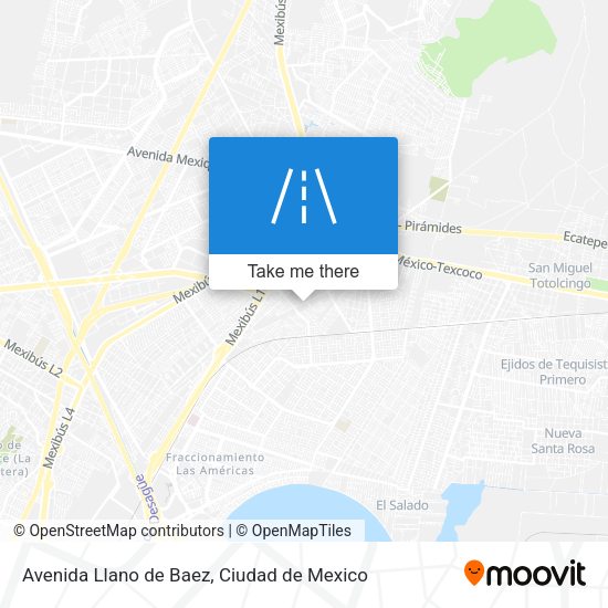 Mapa de Avenida Llano de Baez