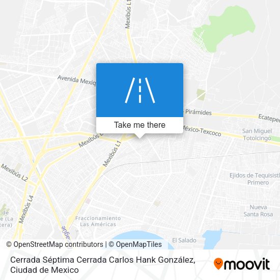 Mapa de Cerrada Séptima Cerrada Carlos Hank González