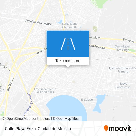 Calle Playa Erizo map