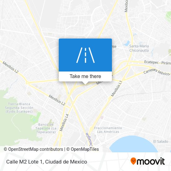 Mapa de Calle M2 Lote 1