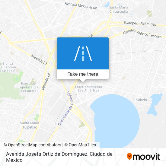 Avenida Josefa Ortiz de Domínguez map