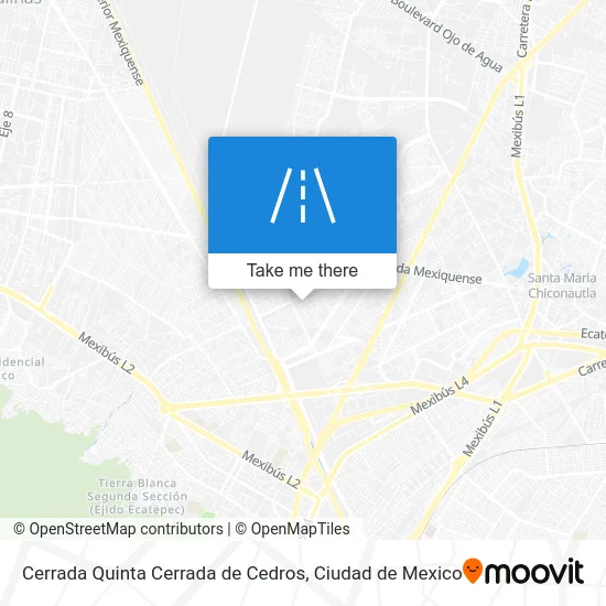Cerrada Quinta Cerrada de Cedros map