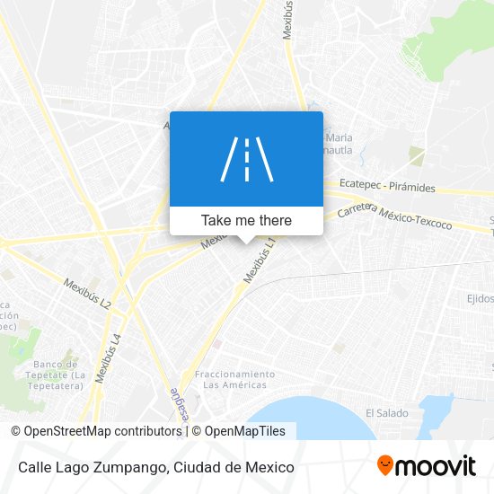 Calle Lago Zumpango map