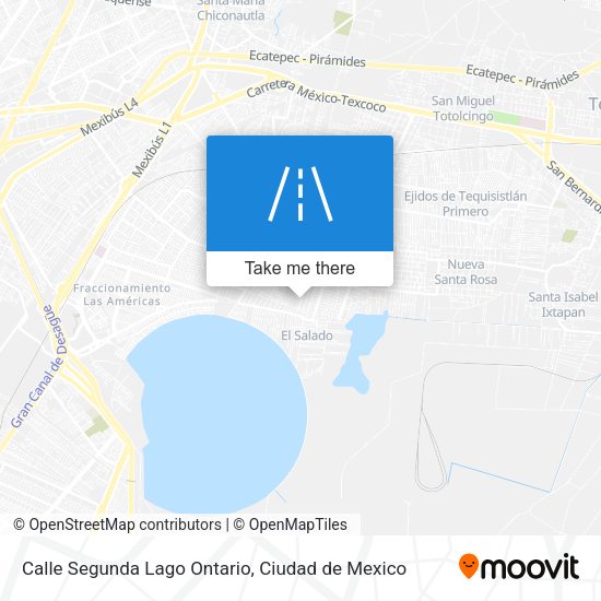 Calle Segunda Lago Ontario map