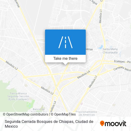 Segunda Cerrada Bosques de Chiapas map