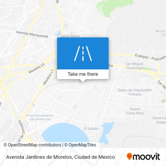 Mapa de Avenida Jardines de Morelos