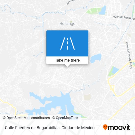 Calle Fuentes de Bugambilias map