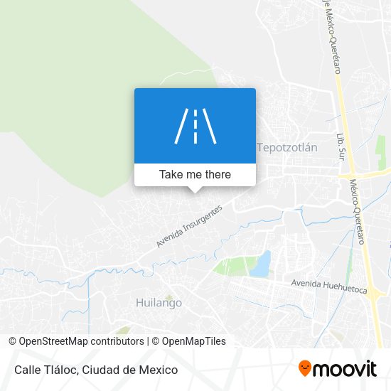 Mapa de Calle Tláloc