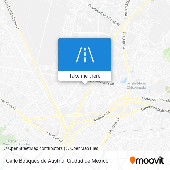 Calle Bosques de Austria map