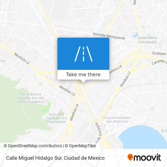 Mapa de Calle Miguel Hidalgo Sur