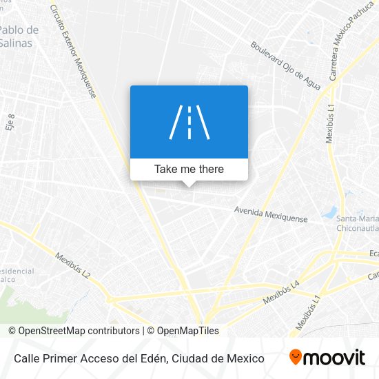 Calle Primer Acceso del Edén map
