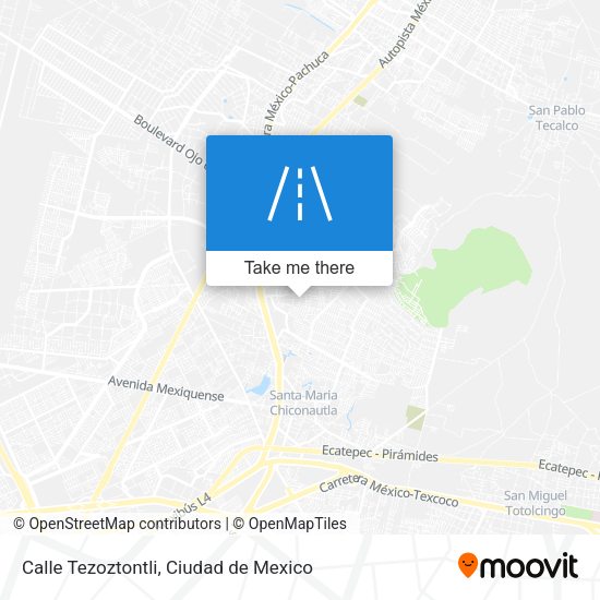 Calle Tezoztontli map