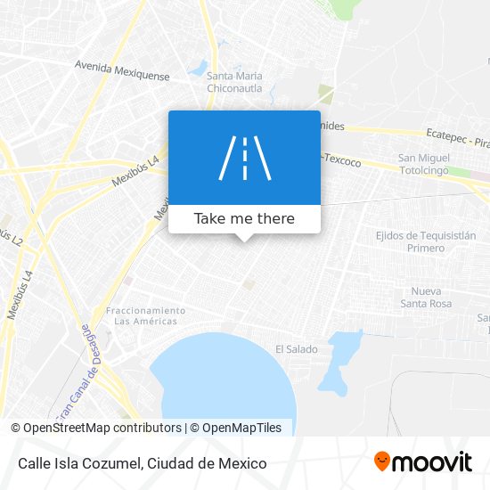 Calle Isla Cozumel map