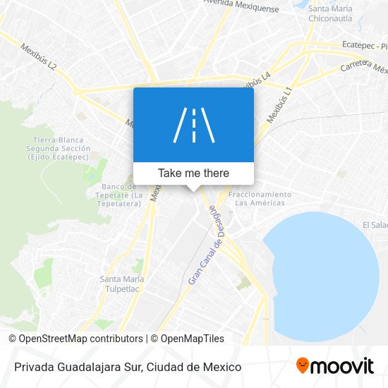 Mapa de Privada Guadalajara Sur