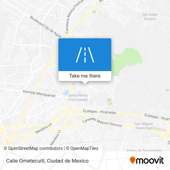 Calle Ometecuitl map