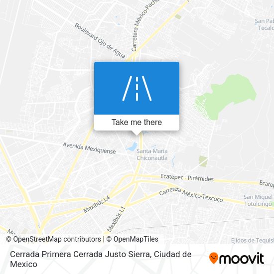 Cerrada Primera Cerrada Justo Sierra map