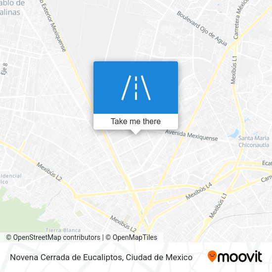 Novena Cerrada de Eucaliptos map