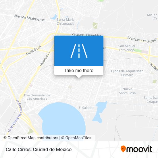 Calle Cirros map