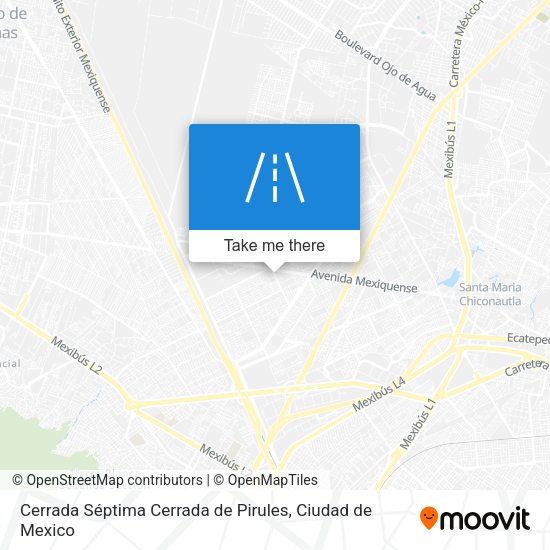 Cerrada Séptima Cerrada de Pirules map