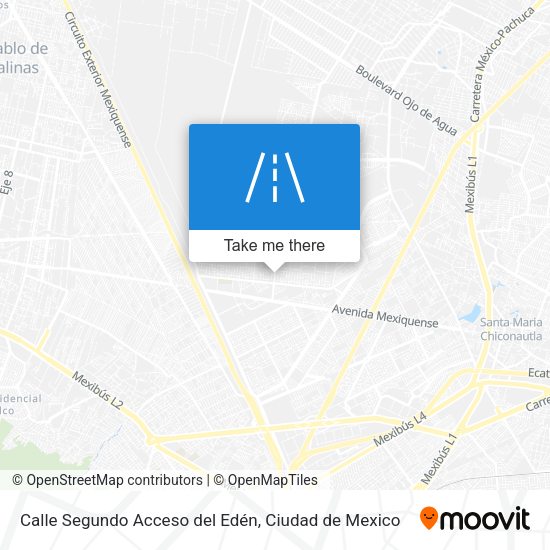 Calle Segundo Acceso del Edén map