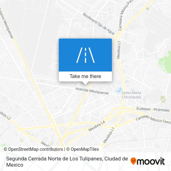 Segunda Cerrada Norte de Los Tulipanes map