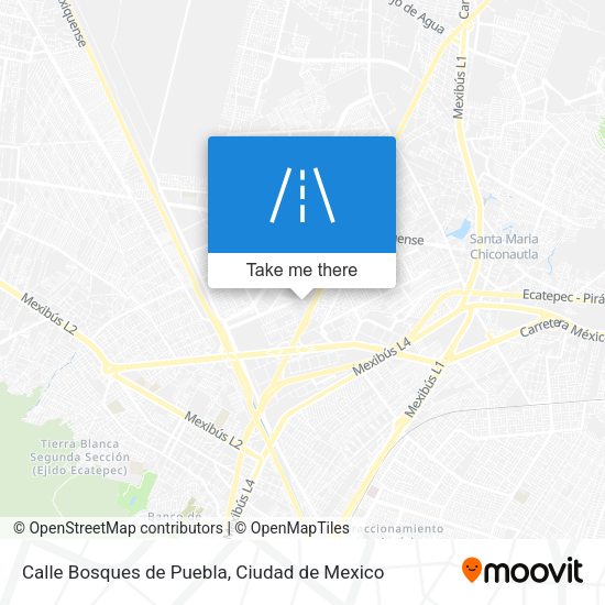 Calle Bosques de Puebla map