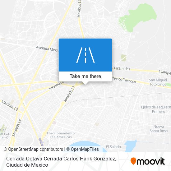 Cerrada Octava Cerrada Carlos Hank González map