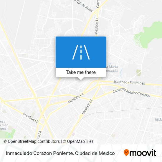 Inmaculado Corazón Poniente map