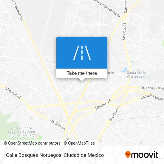 Calle Bosques Noruegos map