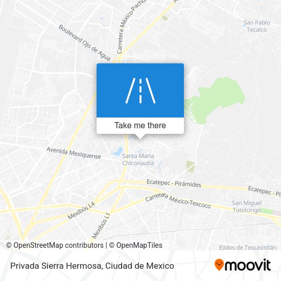 Privada Sierra Hermosa map