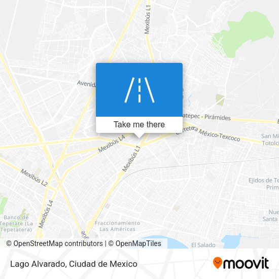 Lago Alvarado map