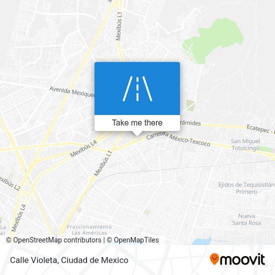 Calle Violeta map
