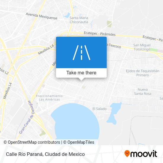 Mapa de Calle Río Paraná
