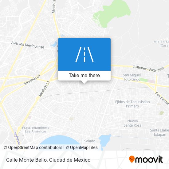Calle Monte Bello map