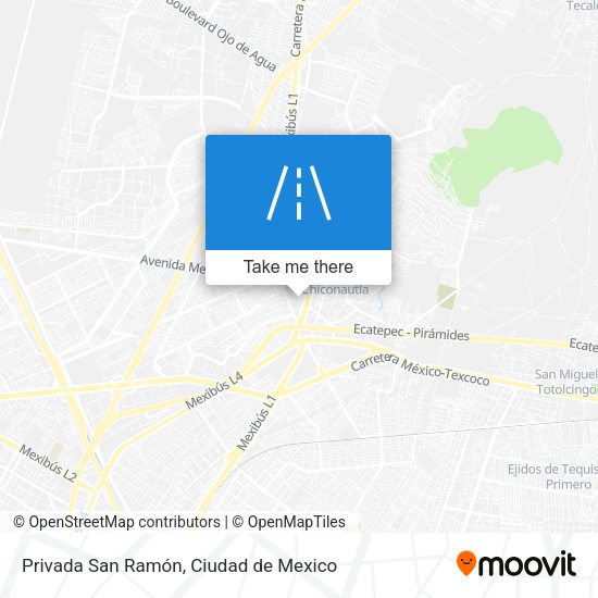 Privada San Ramón map
