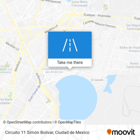 Circuito 11 Simón Bolivar map