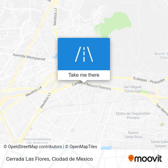 Mapa de Cerrada Las Flores
