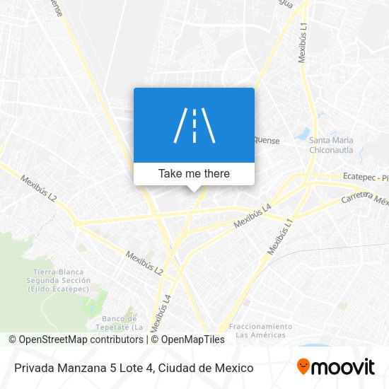 Mapa de Privada Manzana 5 Lote 4