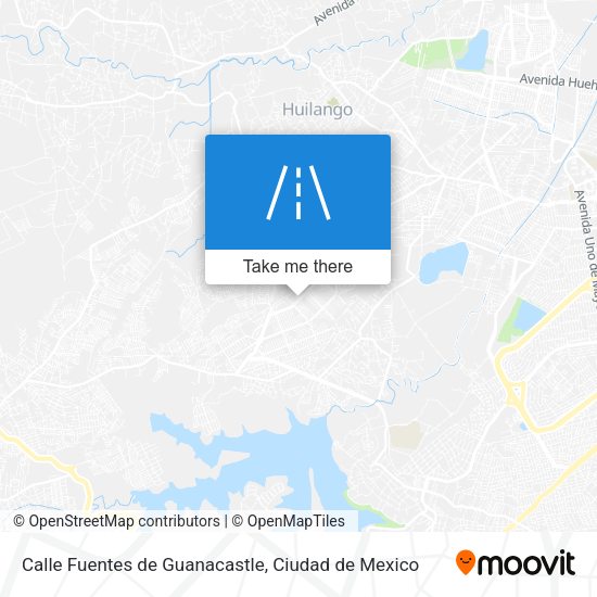 Calle Fuentes de Guanacastle map