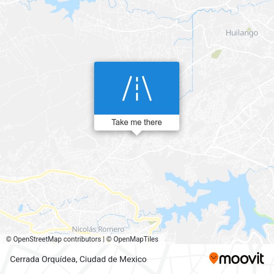 Mapa de Cerrada Orquídea