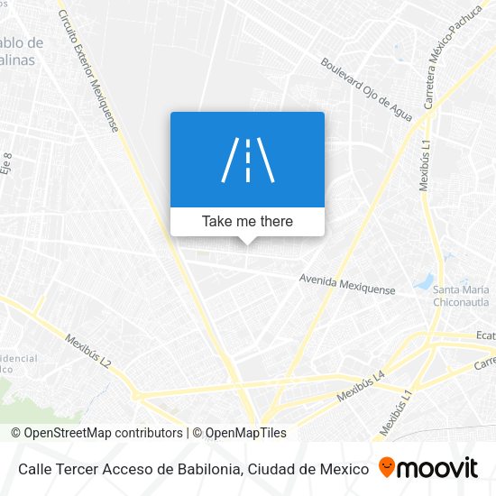 Mapa de Calle Tercer Acceso de Babilonia