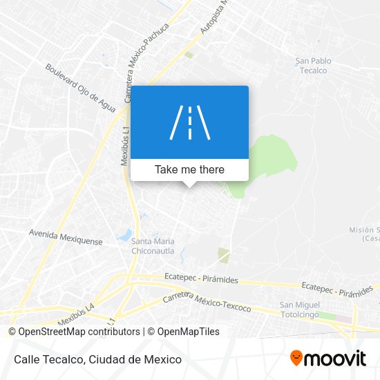 Mapa de Calle Tecalco