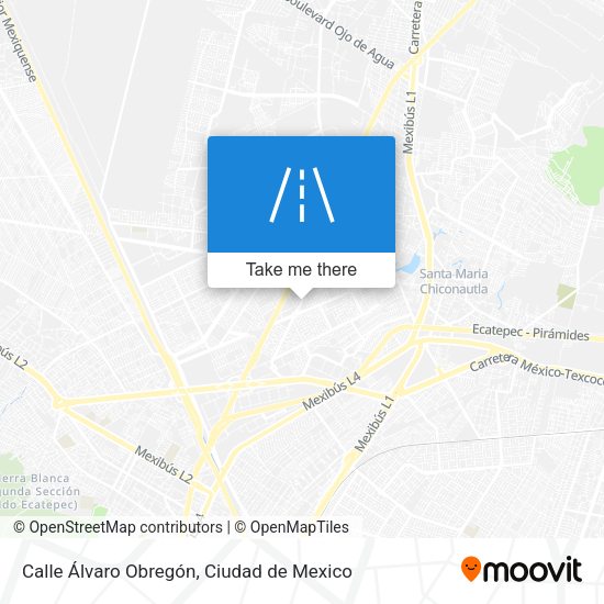 Mapa de Calle Álvaro Obregón