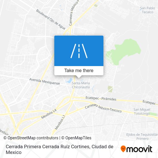 Cerrada Primera Cerrada Ruíz Cortines map