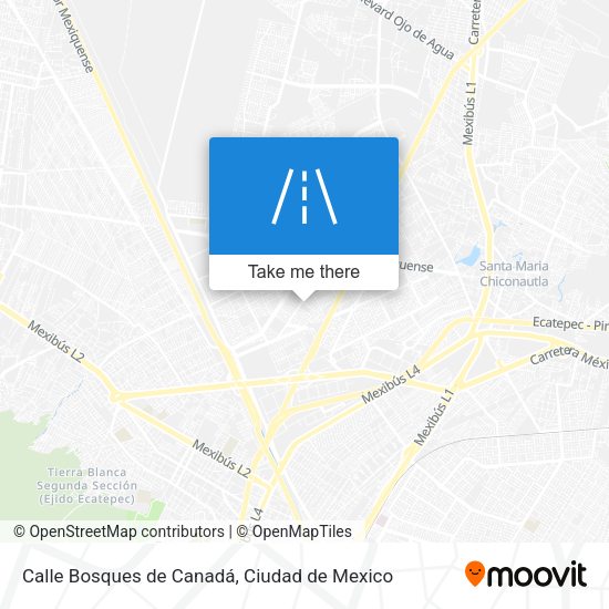 Mapa de Calle Bosques de Canadá