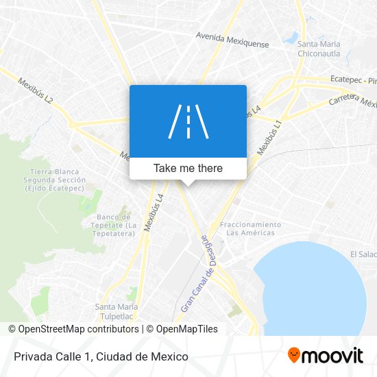Mapa de Privada Calle 1