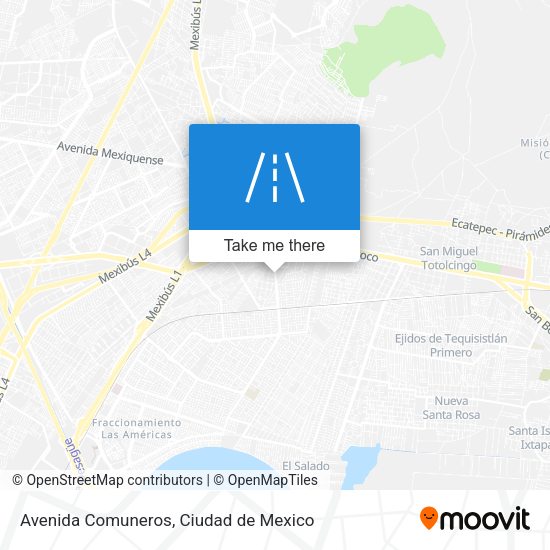 Avenida Comuneros map